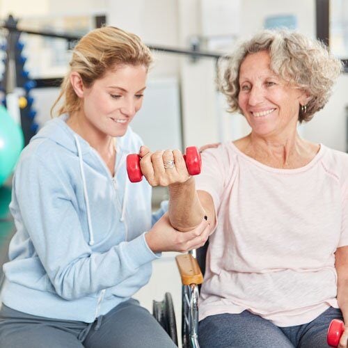 Woman Lifting Weight