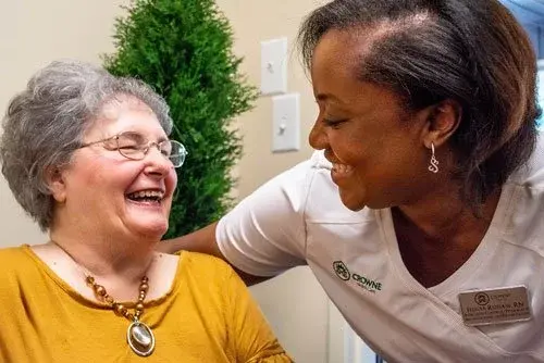 Nurse And Elderly Woman