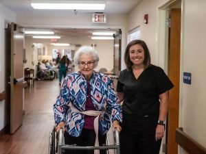 Nurse And Elderly Woman