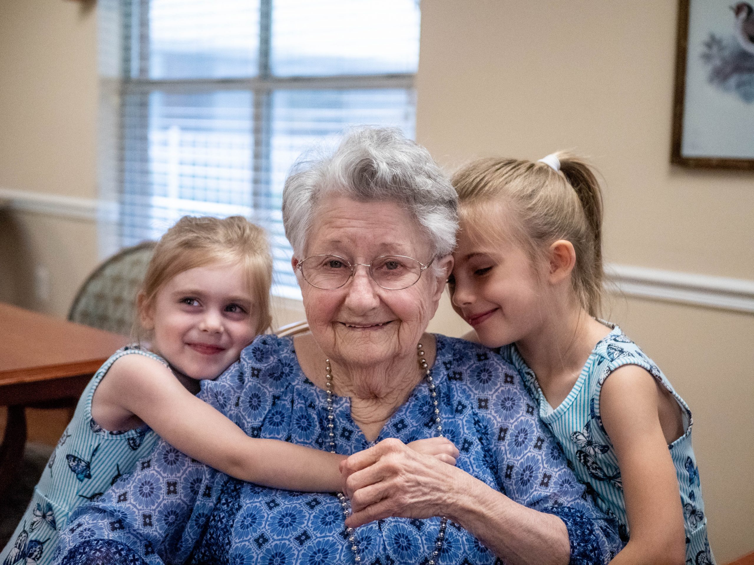 Elderly Woman With Children